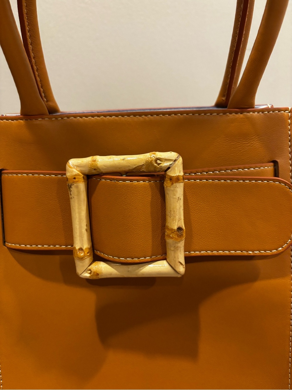 NWOT J.McLaughlin Wicker Avenue Leather Handbag - Picture 4 of 10
